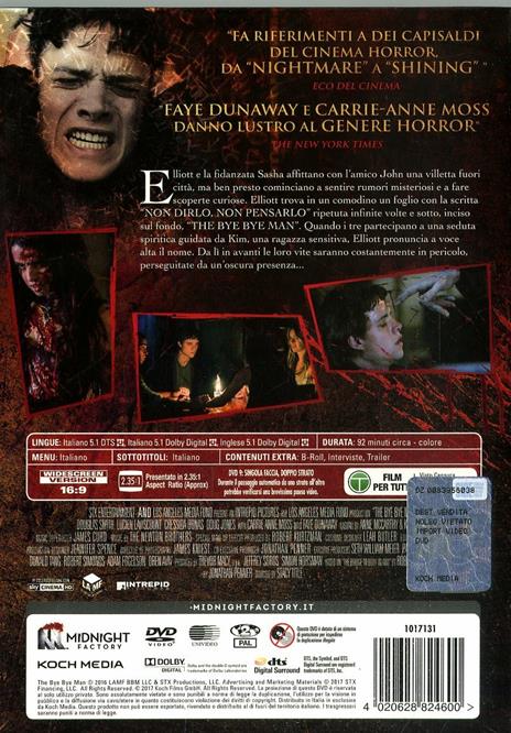 The Bye Bye Man. Limited Edition con Booklet (DVD) di Stacy Title - DVD - 2