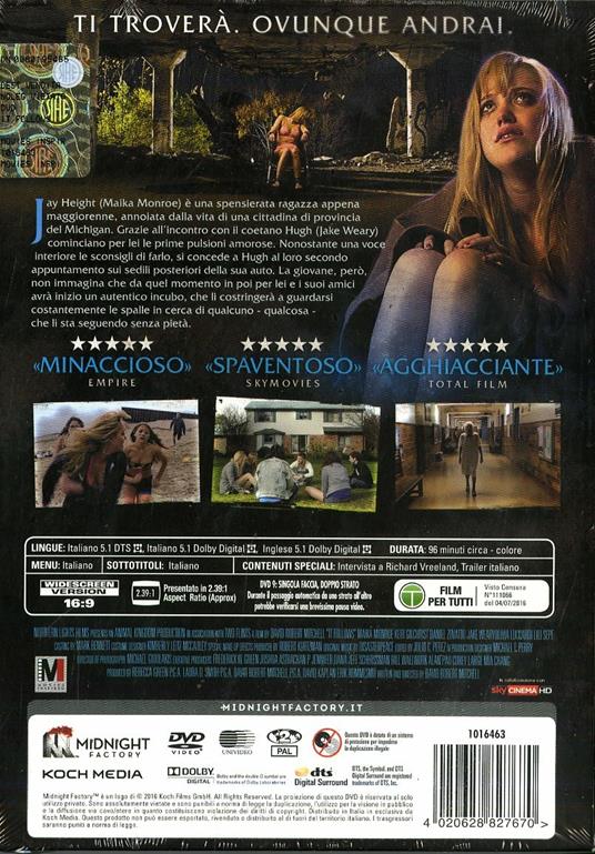 It Follows (Limited Edition con booklet)<span>.</span> Limited Edition di David Robert Mitchell - DVD - 2