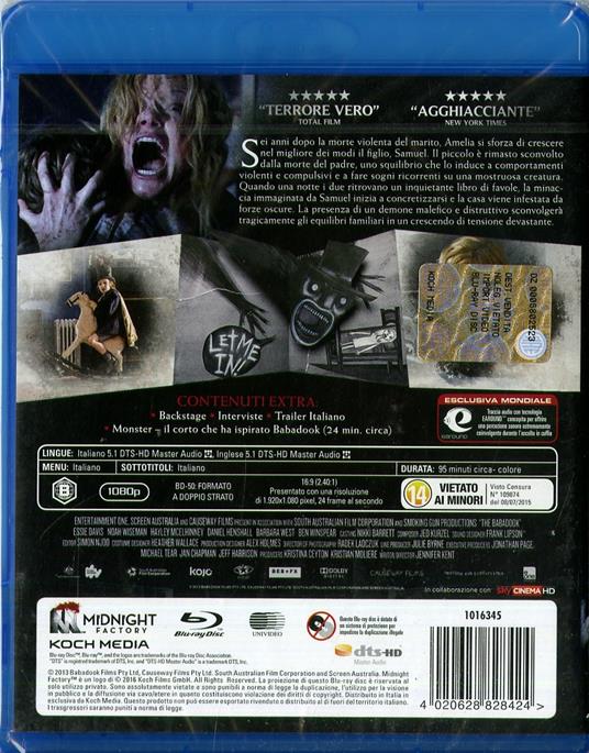 Babadook (Blu-Ray) di Jennifer Kent - Blu-ray - 2