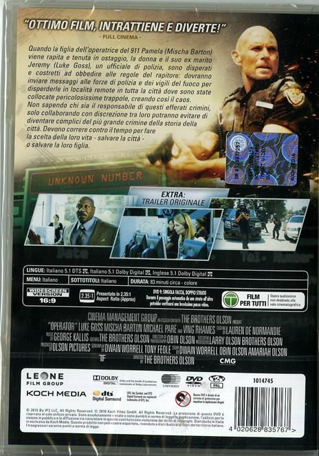 Operator di Amariah Olson,Obin Olson - DVD - 2
