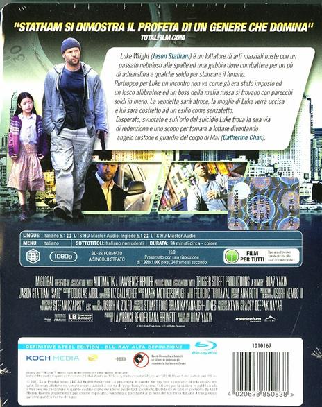 Safe (Steelbook) di Boaz Yakin - Blu-ray - 2