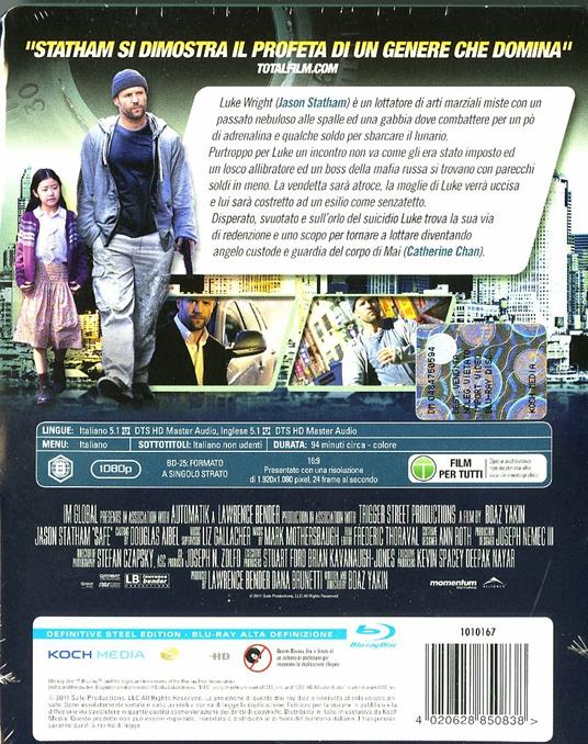 Safe (Steelbook) di Boaz Yakin - Blu-ray - 2