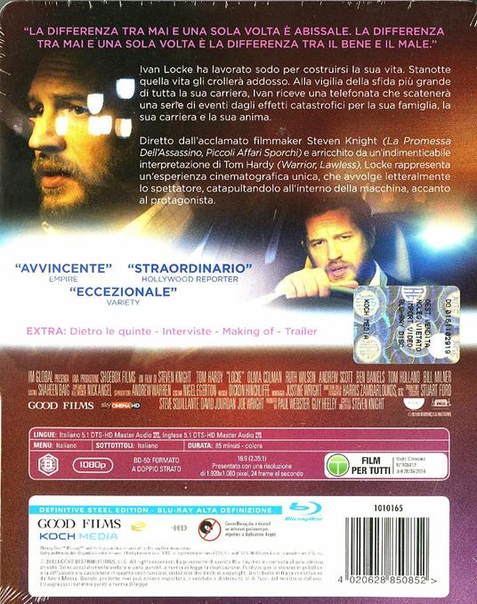 Locke (Steelbook)<span>.</span> Limited Edition di Steven Knight - Blu-ray - 2