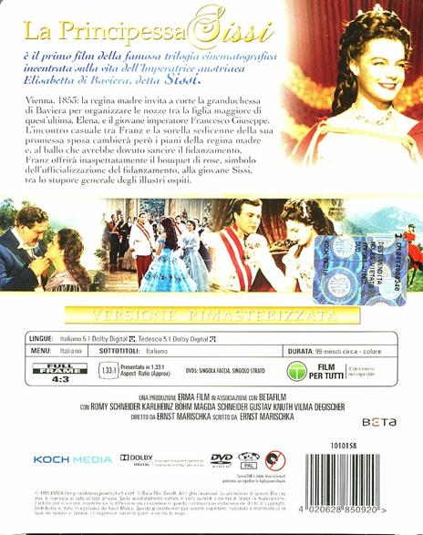 La principessa Sissi (Steelbook)<span>.</span> Limited Edition di Ernst Marischka - DVD - 2