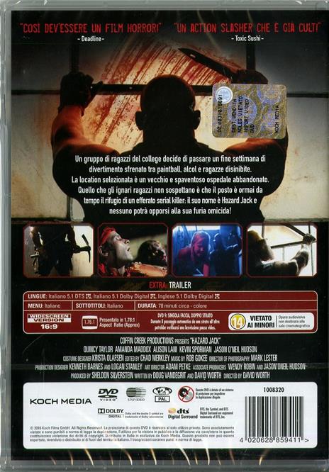 Hazard Jack di David Worth - DVD - 2