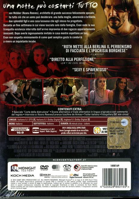 Knock Knock<span>.</span> Limited Edition di Eli Roth - DVD - 2