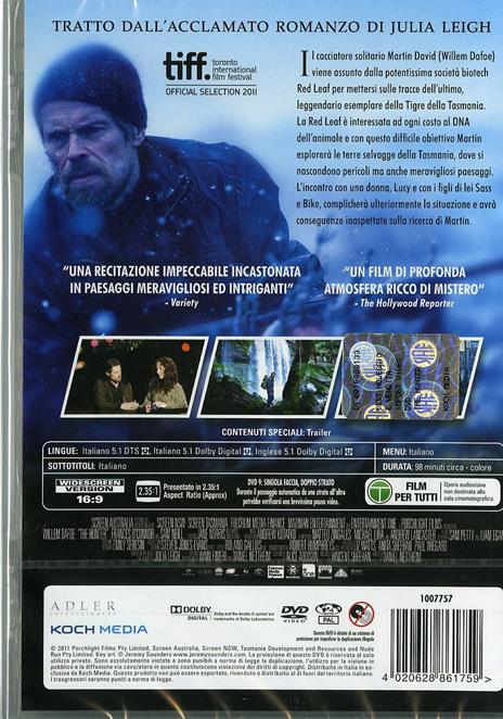 The Hunter di Daniel Nettheim - DVD - 2