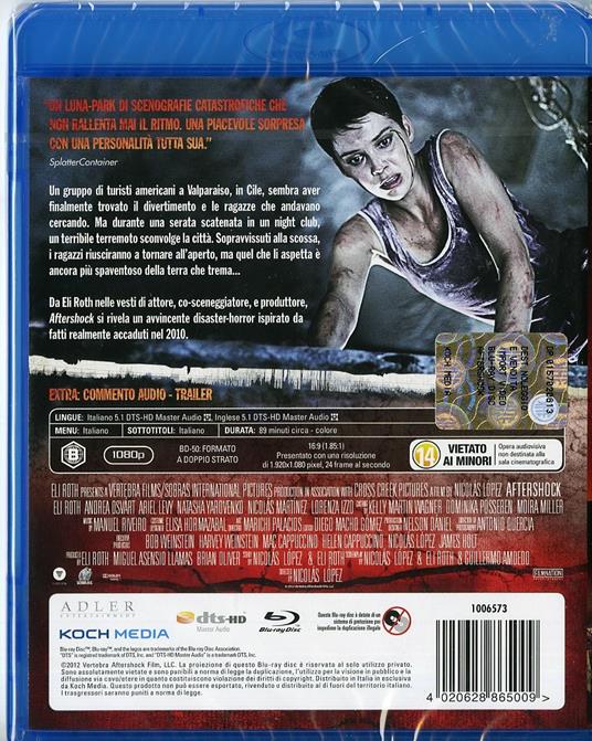 Aftershock di Nicolás López - Blu-ray - 2