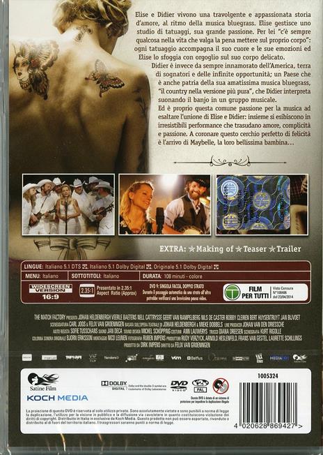 Alabama Monroe. Una storia d'amore di Felix van Groeningen - DVD - 2