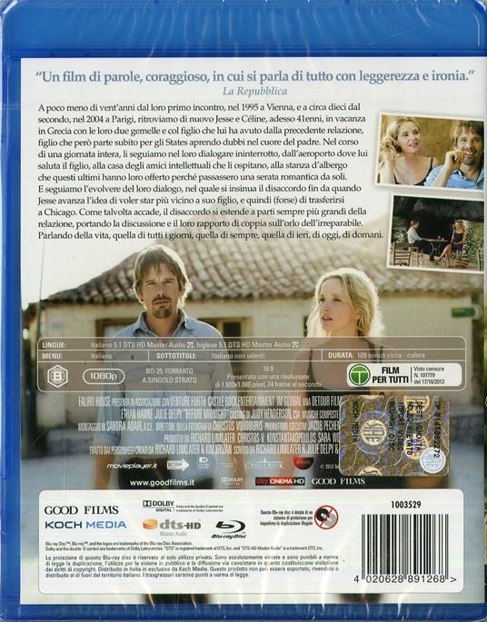 Before Midnight di Richard Linklater - Blu-ray - 2