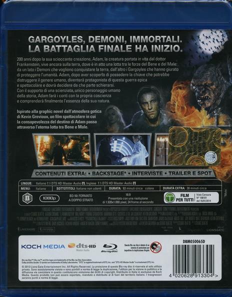 I, Frankenstein di Stuart Beattie - Blu-ray - 2