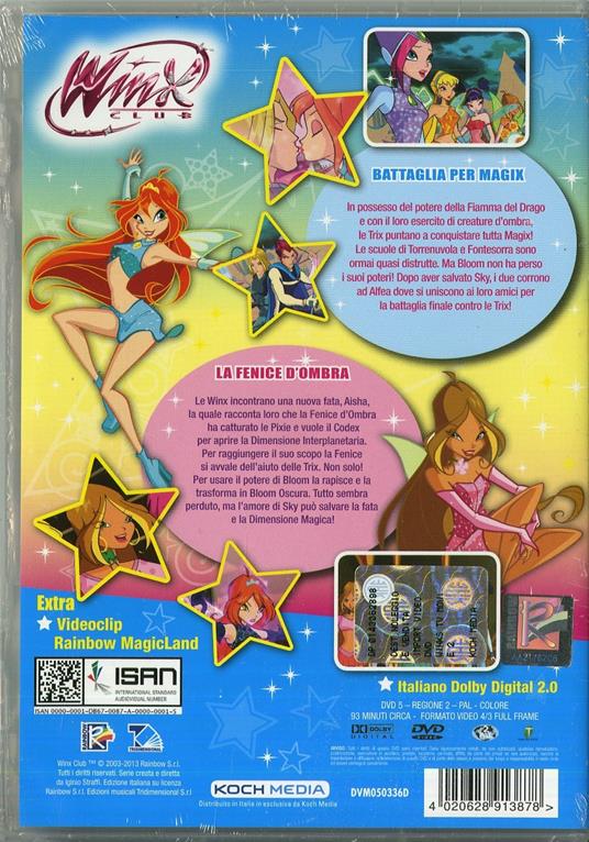 Winx Club. Tv Movie 2. Battaglia per Magix. La fenice d'ombra di Anthony Salerno,Iginio Straffi - DVD - 2