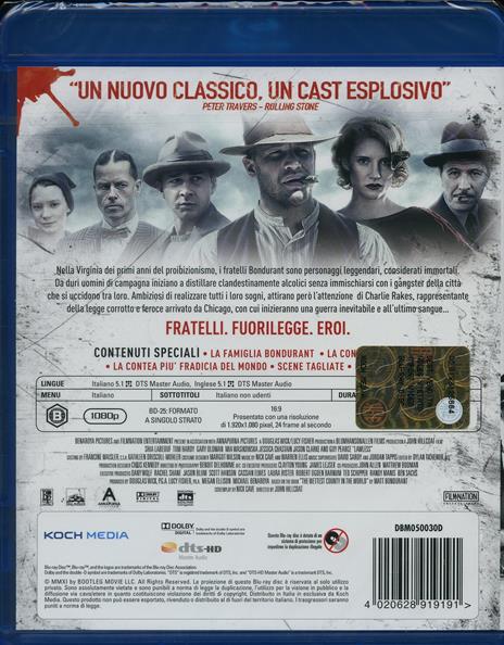 Lawless (Blu-ray) di John Hillcoat - Blu-ray - 2
