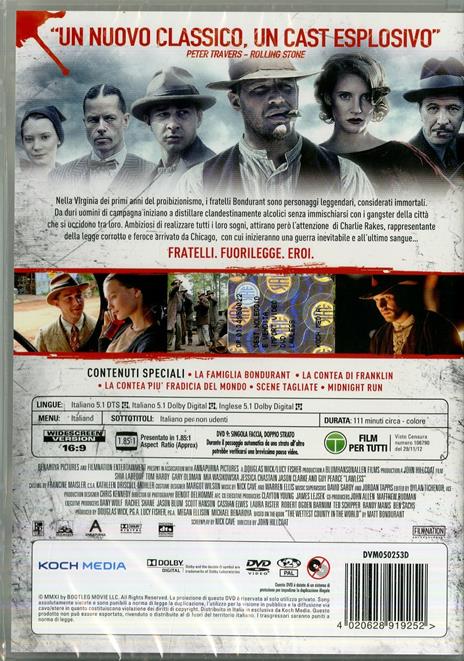 Lawless (DVD) di John Hillcoat - DVD - 2