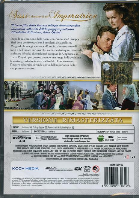 Sissi. Destino di un'Imperatrice di Ernst Marischka - DVD - 2