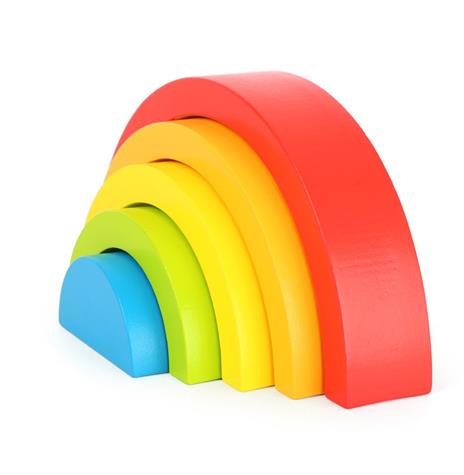 Elementi Da Costruzione In Legno Arcobaleno 10585 Giochi Di Motricità