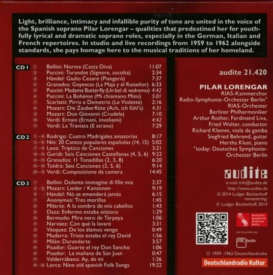 Pilar Lorengar - CD Audio di Pilar Lorengar - 2