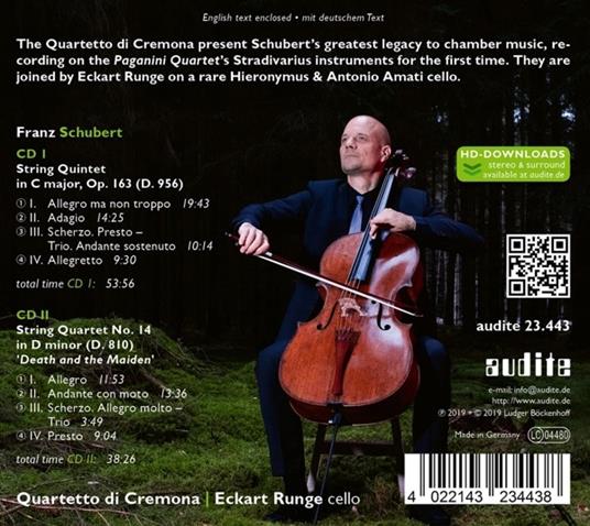 Quartetto n.14 D810 - CD Audio di Franz Schubert,Quartetto di Cremona - 2