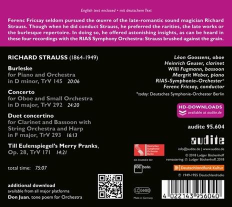 Burleske - Concerto In D-Dur - CD Audio di Richard Strauss - 2
