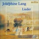Lieder - CD Audio di Josephine Lang,Heidi Kommerell,Heike Hallaschka