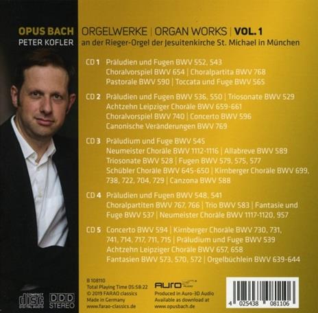 Opus Bach - CD Audio di Johann Sebastian Bach,Peter Kofler - 2