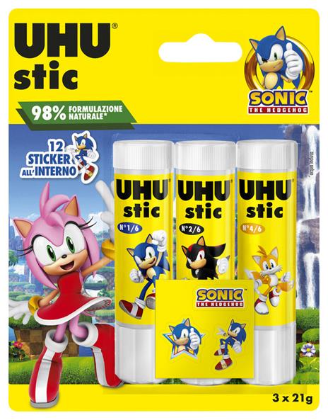 UHU stic 3x21g BTS 2025 SONIC + sticker omaggio