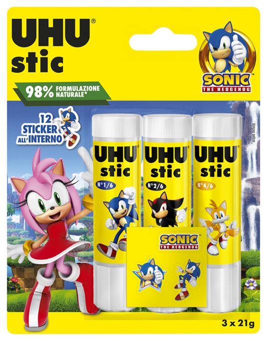 UHU stic 3x21g BTS 2025 SONIC + sticker omaggio