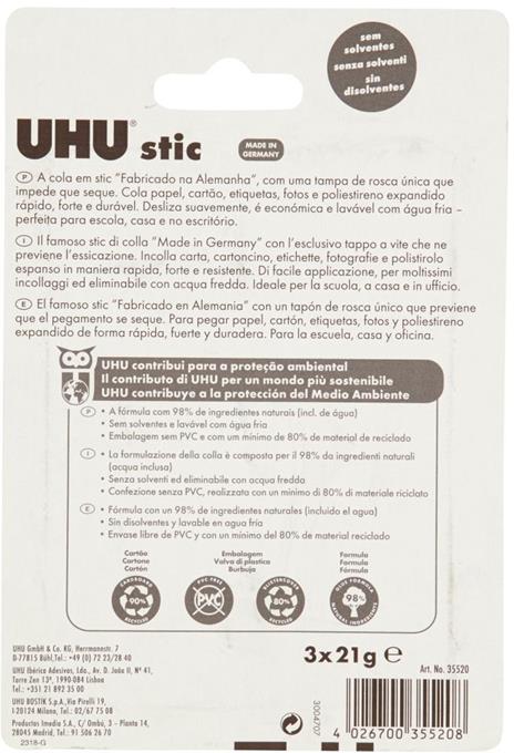 UHU stic 3x21g BTS 2025 SONIC + sticker omaggio - 4