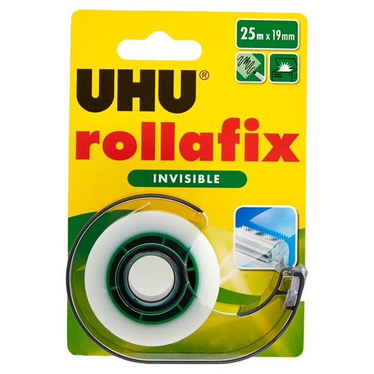 Rollafix nastro adesivo invisibile sovrascrivibile ricarica 25mt - 2