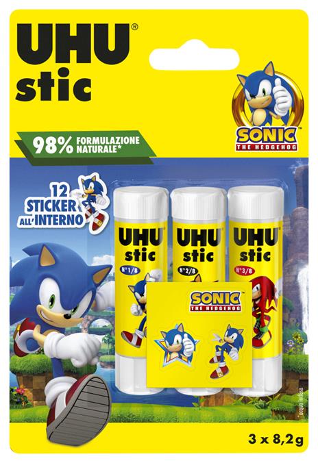 UHU stic 3x8,2g BTS 2025 SONIC + sticker omaggio