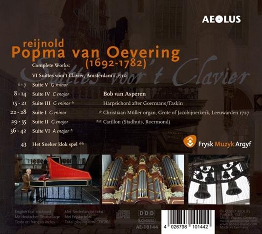 Reijnold Popma Van Oevering - Complete W - CD Audio di Bob Van Asperen - 2