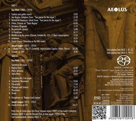 Guy Weitz - Complete Organ Works - CD Audio di Peter Van De Velde - 2