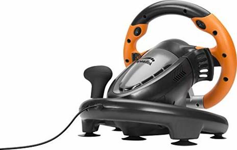SPEEDLINK DRIFT O.Z. Sterzo + Pedali PC Nero, Grigio, Arancione - 6