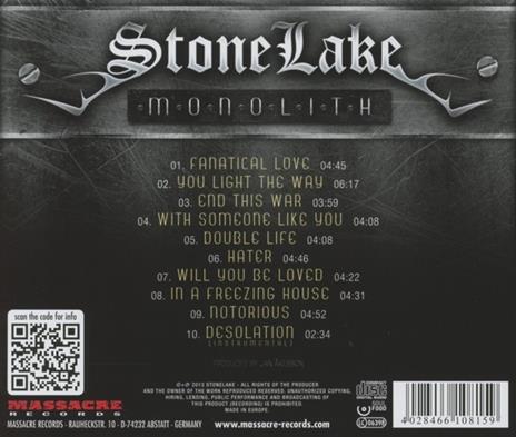 Monolith - CD Audio di Stonelake - 2