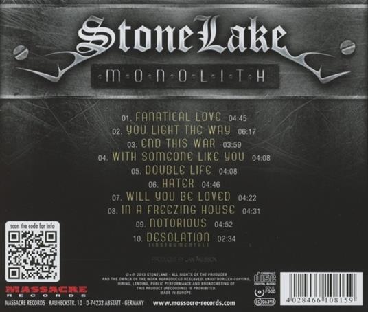 Monolith - CD Audio di Stonelake - 2