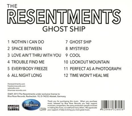 Ghost Ship - CD Audio di Resentments - 2