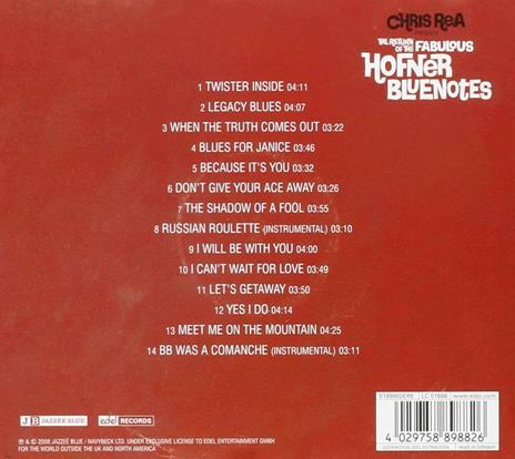 The Return of the Fabulous Hofner Bluenotes - CD Audio di Chris Rea - 2