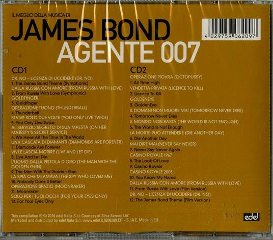 Il Meglio di James Bond. Agente 007 (Colonna sonora) - CD Audio - 2
