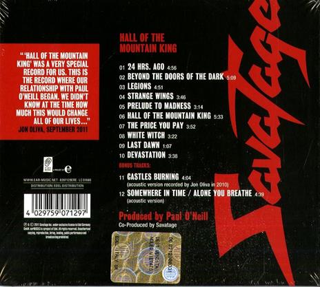 Hall of the Mountain King - CD Audio di Savatage - 2