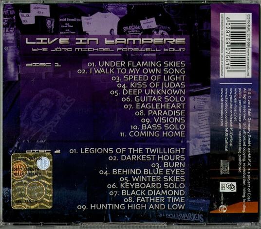 Under Flaming Winter Skies. Live in Tampere - CD Audio di Stratovarius - 2