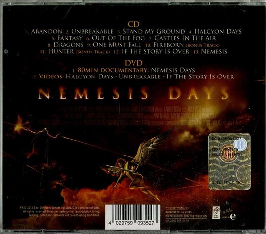 Nemesis (Reissue) - CD Audio + DVD di Stratovarius - 2