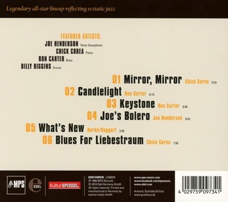 Mirror Mirror - CD Audio di Joe Henderson - 2