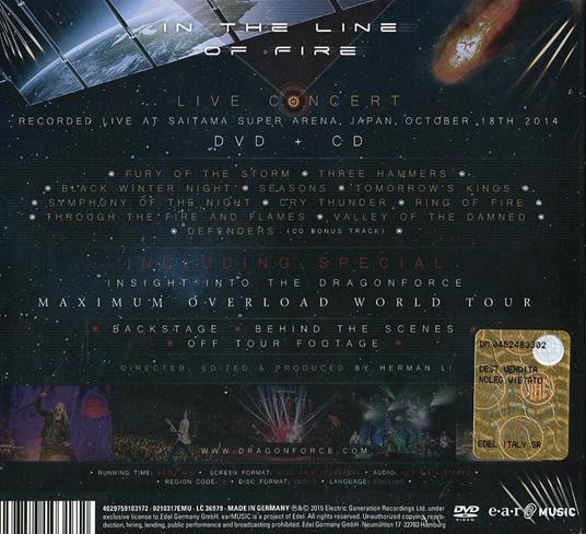 In the Line of Fire - CD Audio + DVD di Dragonforce - 2