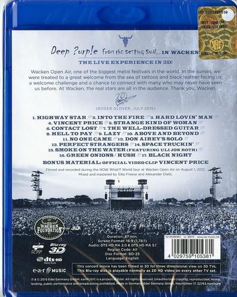 Deep Purple. From the Setting Sun... In Wacken 3D (Blu-ray) - Blu-ray di Deep Purple - 2