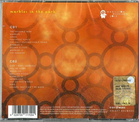 Marbles in the Park - CD Audio di Marillion - 2