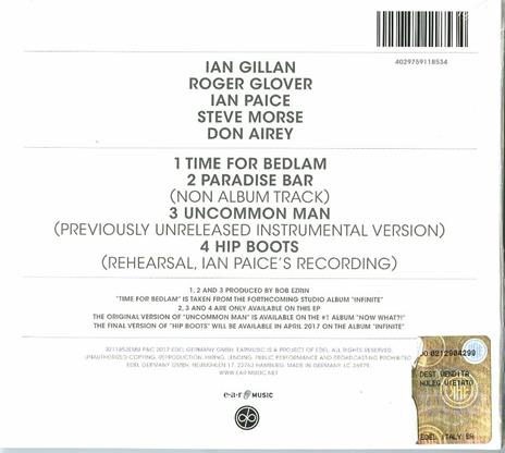 Time for Bedlam Ep (Digipack) - CD Audio Singolo di Deep Purple - 2