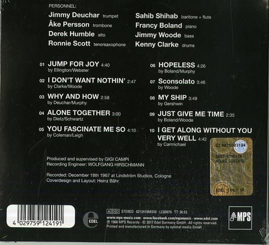 Midnight Mood - CD Audio di Mark Murphy - 2