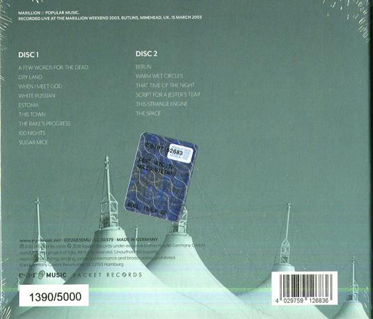 Popular Music (Reissue Limited Edition) - CD Audio di Marillion - 2