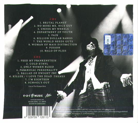 A Paranormal Evening at the Olympia Paris Live (Digipack) - CD Audio di Alice Cooper - 2