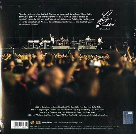 Down Down and Dirty at Wacken (Digipack + MP3 Download) - Vinile LP + DVD di Status Quo - 2